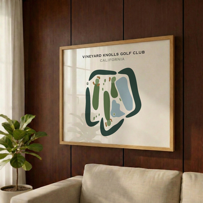 Vineyard Knolls Golf Club, California - Printed Golf Courses