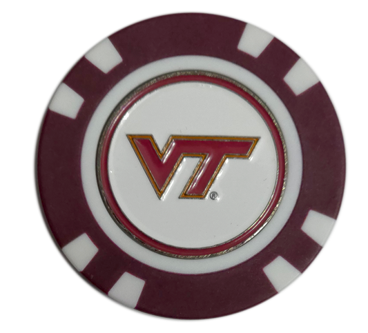 Officially Licensed Virginia Tech Hokies Poker Chip Ball Marker