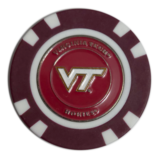 Officially Licensed Virginia Tech Hokies Poker Chip Ball Marker