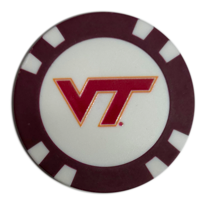 Officially Licensed Virginia Tech Hokies Poker Chip Ball Marker