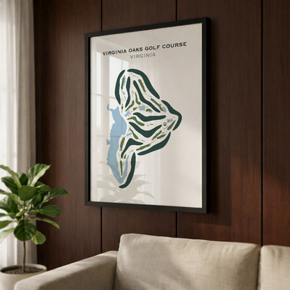 Virginia Oaks Golf Course, Virginia - Printed Golf Courses