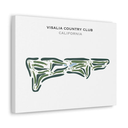 Visalia Country Club, California - Printed Golf Course