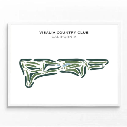 Visalia Country Club, California - Printed Golf Course