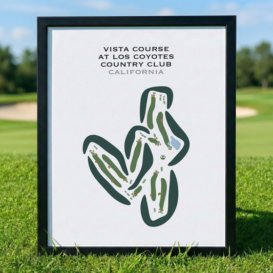 Vista Course at Los Coyotes Country Club, California - Printed Golf Courses