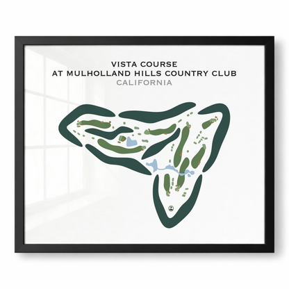 Vista Course at Mulholland Hills Country Club, California - Printed Golf Courses