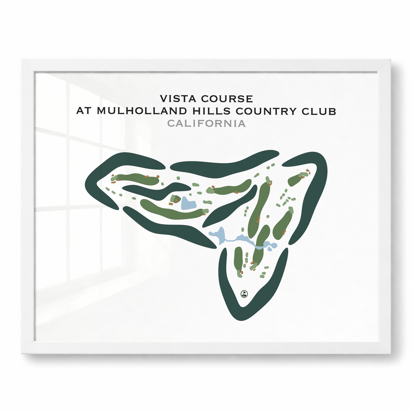 Vista Course at Mulholland Hills Country Club, California - Printed Golf Courses