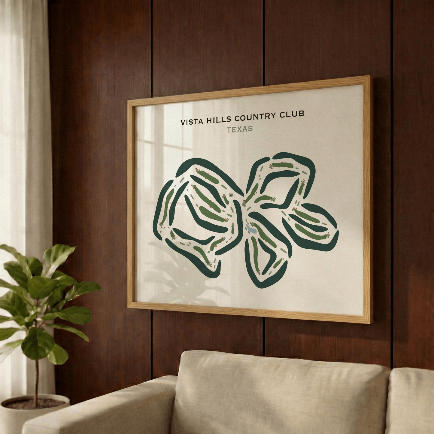 Vista Hills Country Club, Texas - Printed Golf Course
