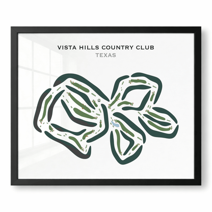 Vista Hills Country Club, Texas - Printed Golf Course