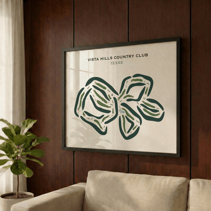 Vista Hills Country Club, Texas - Printed Golf Course