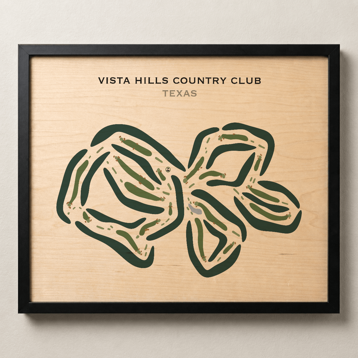 Vista Hills Country Club, Texas - Printed Golf Course