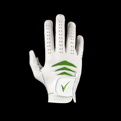 Through Touch Golf Glove - White/Green