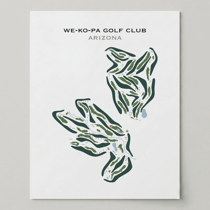 WE-KO-PA Golf Club, Arizona - Printed Golf Courses