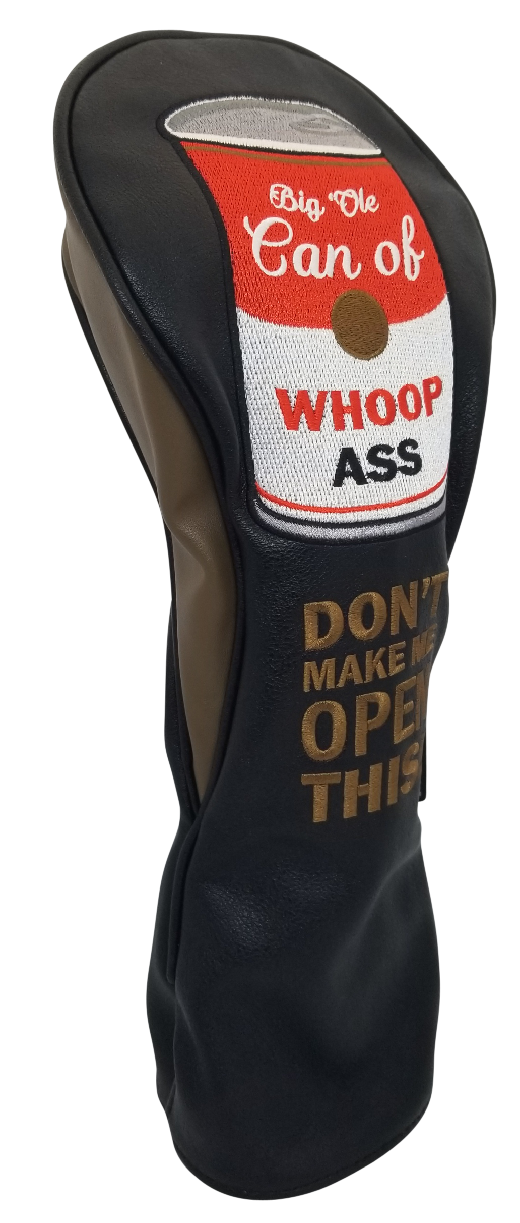 Big Ole Can of Whoop Ass Embroidered Driver Headcover by ReadyGOLF
