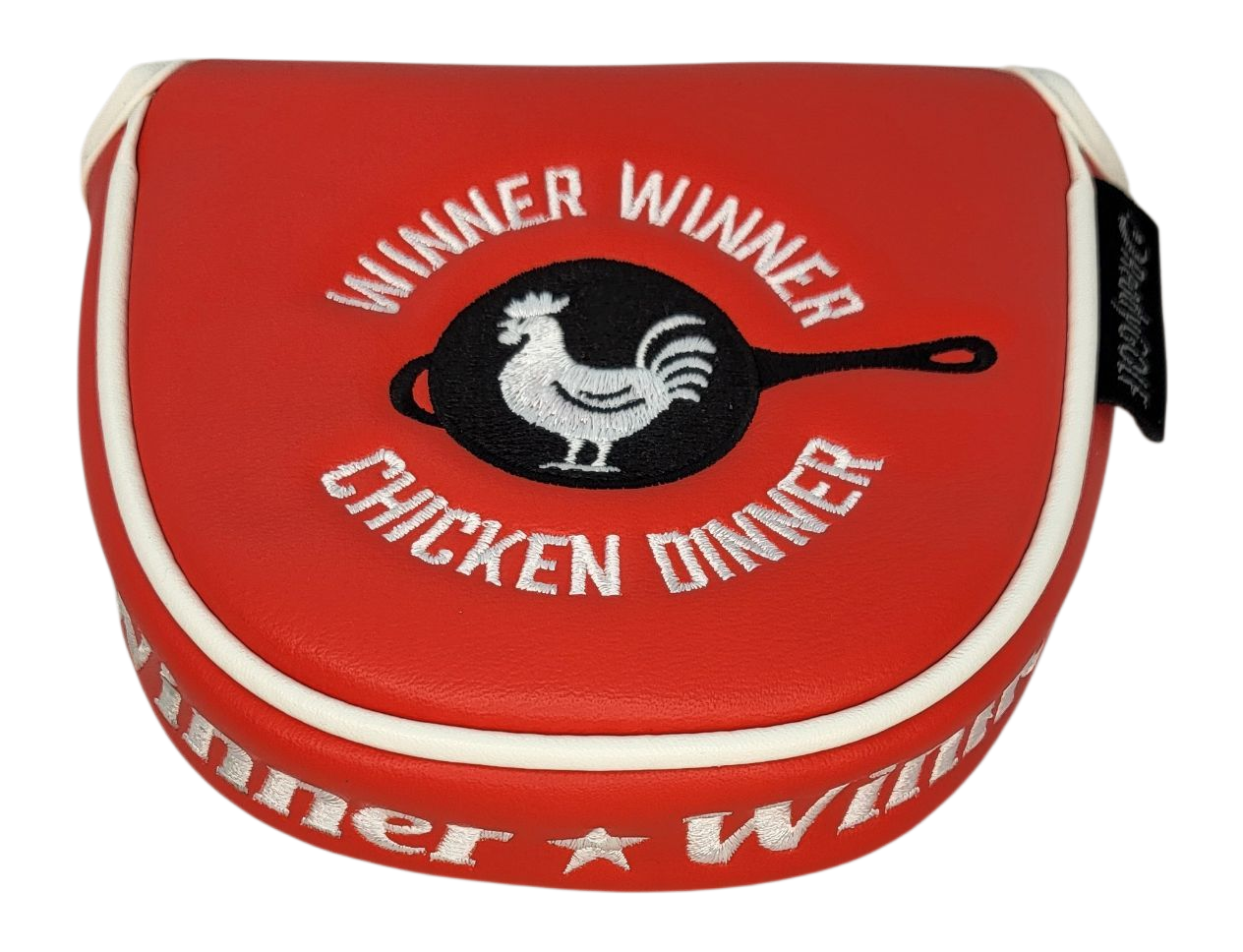 Winner Winner Chicken Dinner Embroidered Putter Cover by ReadyGOLF  -  Mallet