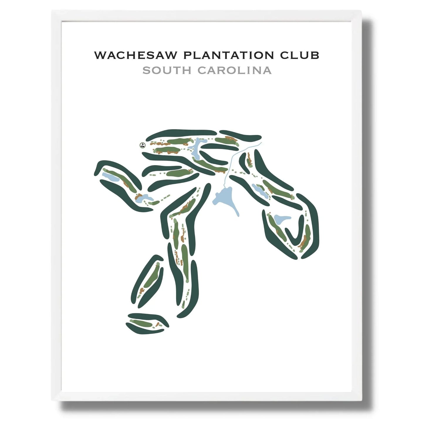 Wachesaw Plantation Club, South Carolina - Printed Golf Courses