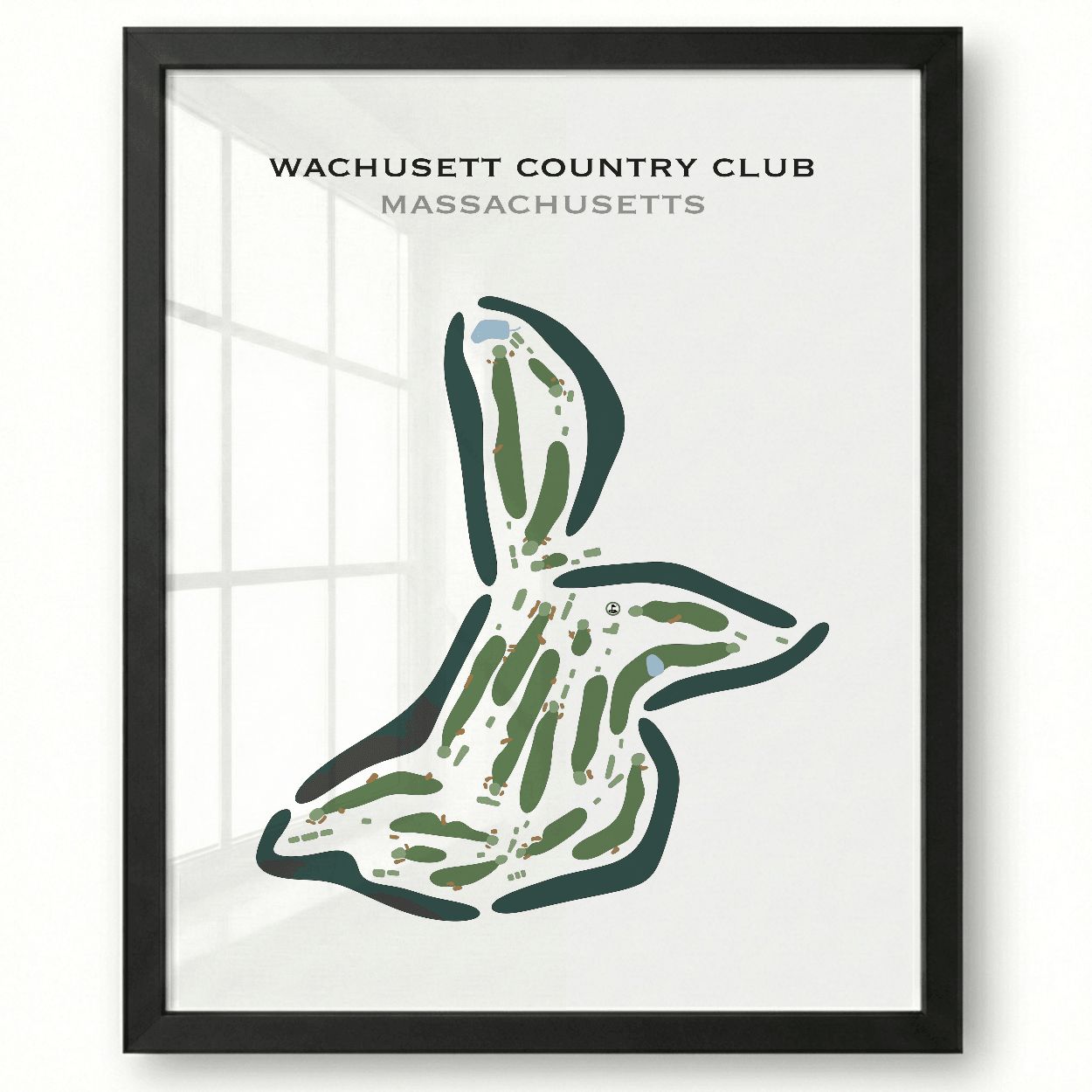 Wachusett Country Club, Massachusetts - Printed Golf Courses