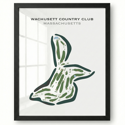 Wachusett Country Club, Massachusetts - Printed Golf Courses