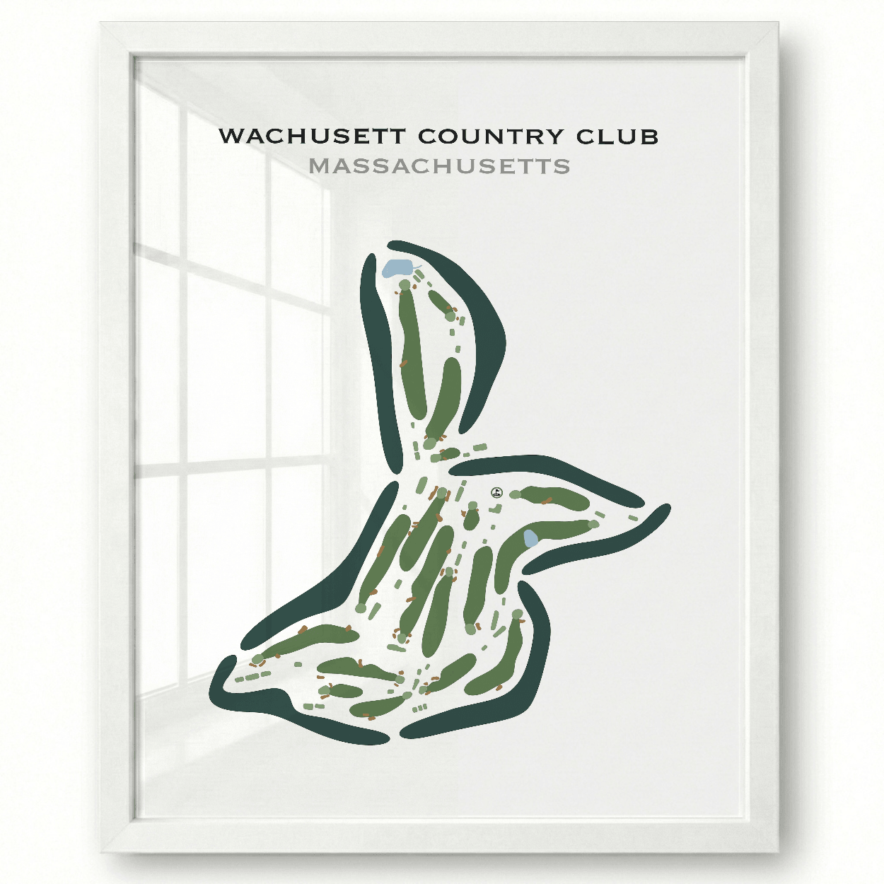 Wachusett Country Club, Massachusetts - Printed Golf Courses