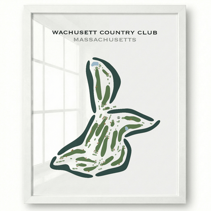 Wachusett Country Club, Massachusetts - Printed Golf Courses