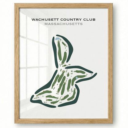 Wachusett Country Club, Massachusetts - Printed Golf Courses