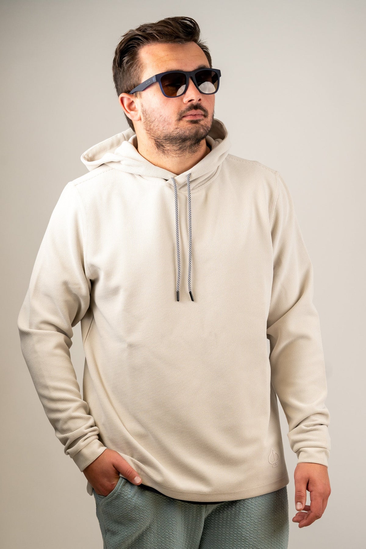 Player Preferred™ Waffle Grid Hoodie - Ivory