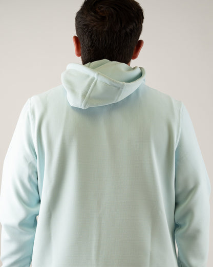 Player Preferred™ Waffle Grid Hoodie - Ice Blue