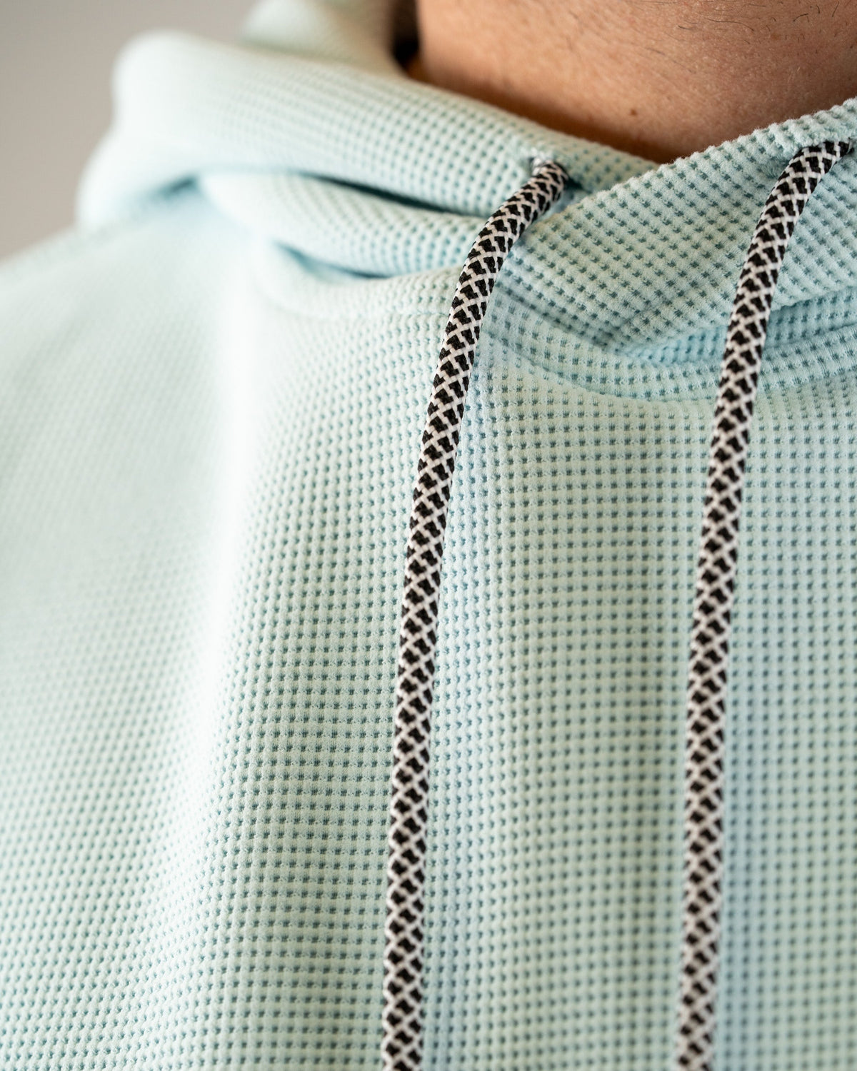 Player Preferred™ Waffle Grid Hoodie - Ice Blue