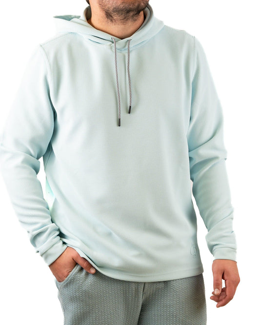 Player Preferred™ Waffle Grid Hoodie - Ice Blue