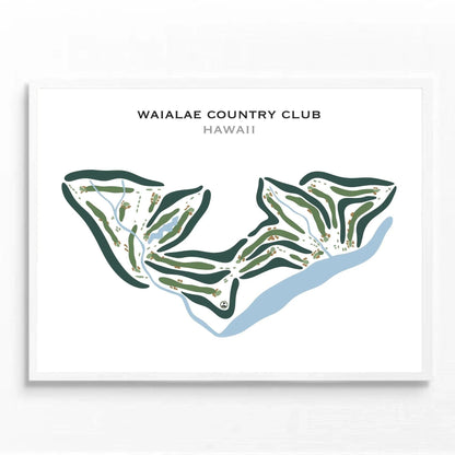 Waialae Country Club, Hawaii - Printed Golf Courses