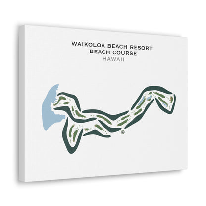 Waikoloa Beach Resort - Beach Course, Hawaii - Printed Golf Courses