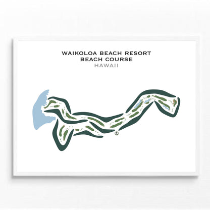 Waikoloa Beach Resort - Beach Course, Hawaii - Printed Golf Courses