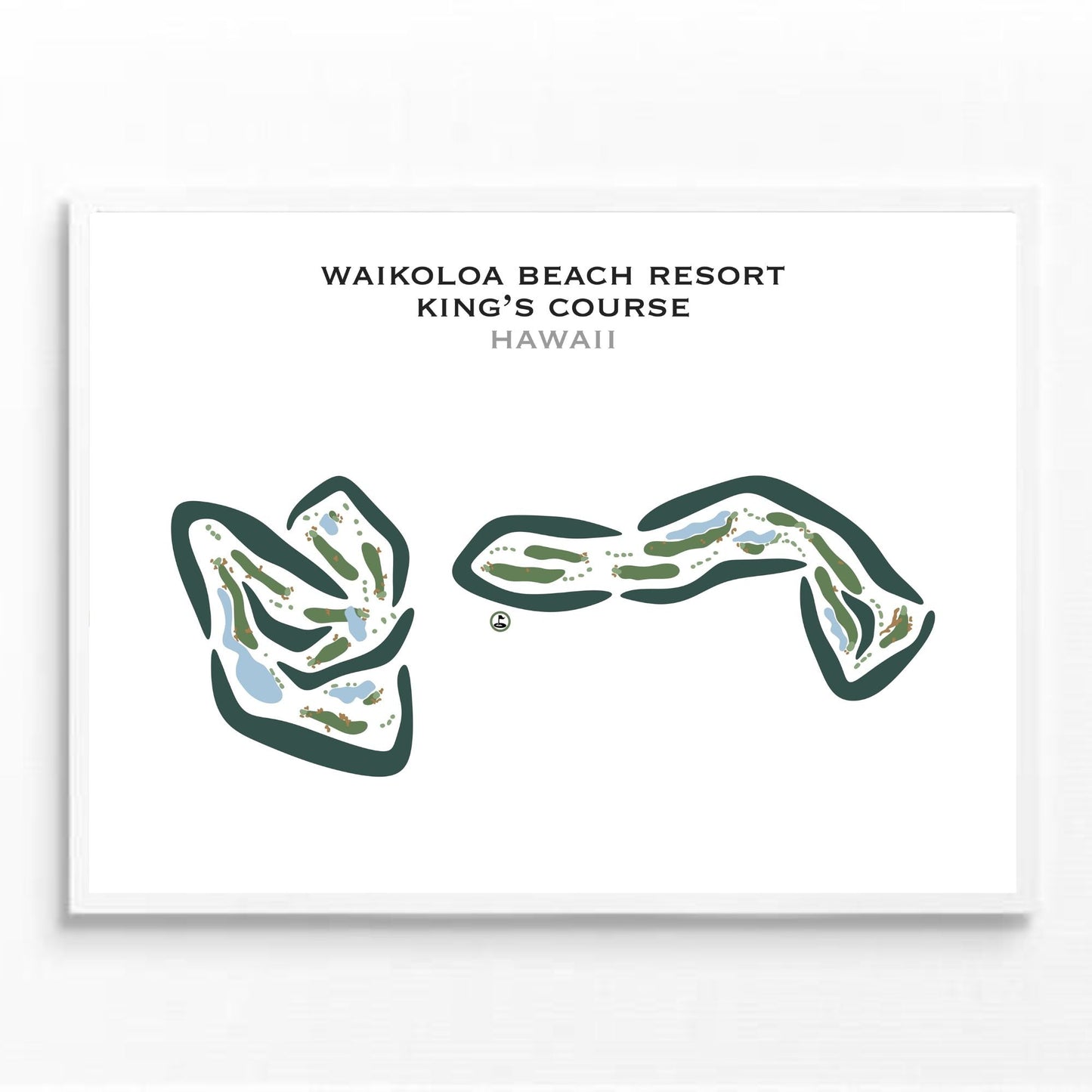 Waikoloa Beach Resort - King's Course, Hawaii - Printed Golf Courses