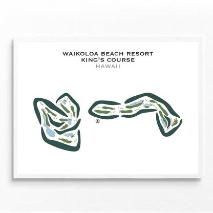 Waikoloa Beach Resort - King's Course, Hawaii - Printed Golf Courses