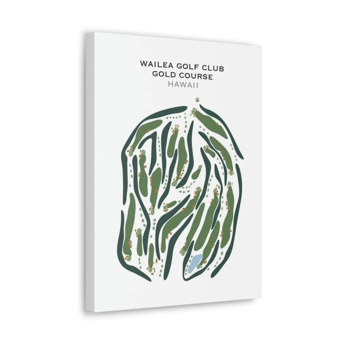 Wailea Golf Club Gold Course, Hawaii - Printed Golf Courses