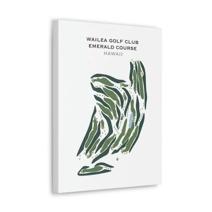 Wailea Golf Club Emerald Course, Hawaii - Printed Golf Courses