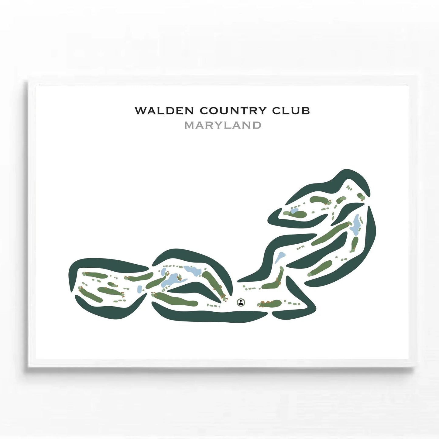 Walden Country Club, Maryland - Printed Golf Courses