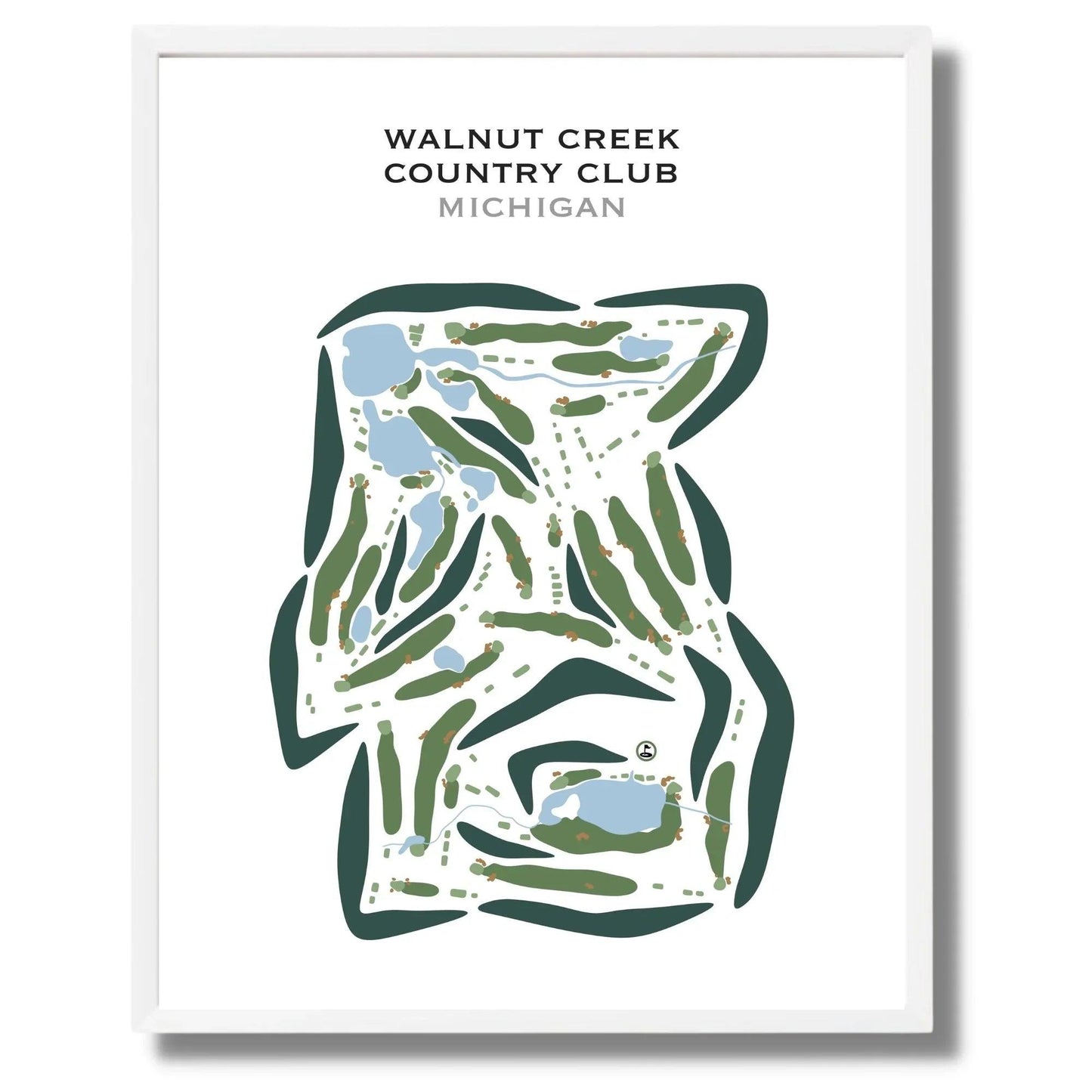 Walnut Creek Country Club, Michigan - Printed Golf Courses
