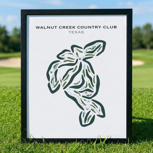 Walnut Creek Country Club, Texas - Printed Golf Courses