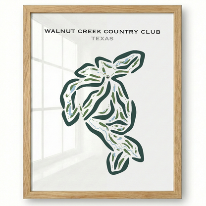 Walnut Creek Country Club, Texas - Printed Golf Courses