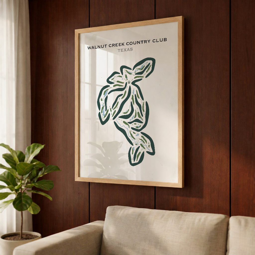 Walnut Creek Country Club, Texas - Printed Golf Courses