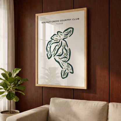 Walnut Creek Country Club, Texas - Printed Golf Courses