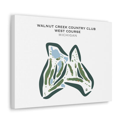 Walnut Creek Country Club, West Course, Michigan - Printed Golf Courses