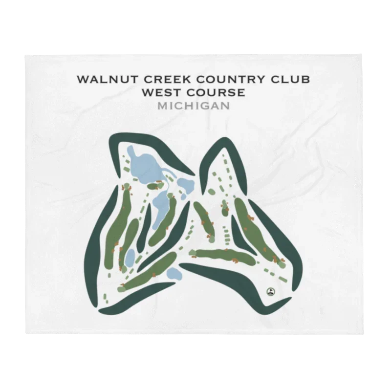 Walnut Creek Country Club, West Course, Michigan - Printed Golf Courses