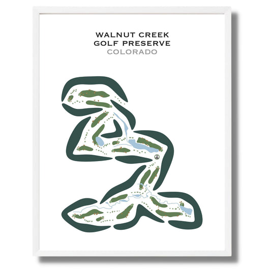Walnut Creek Golf Preserve, Colorado - Printed Golf Courses