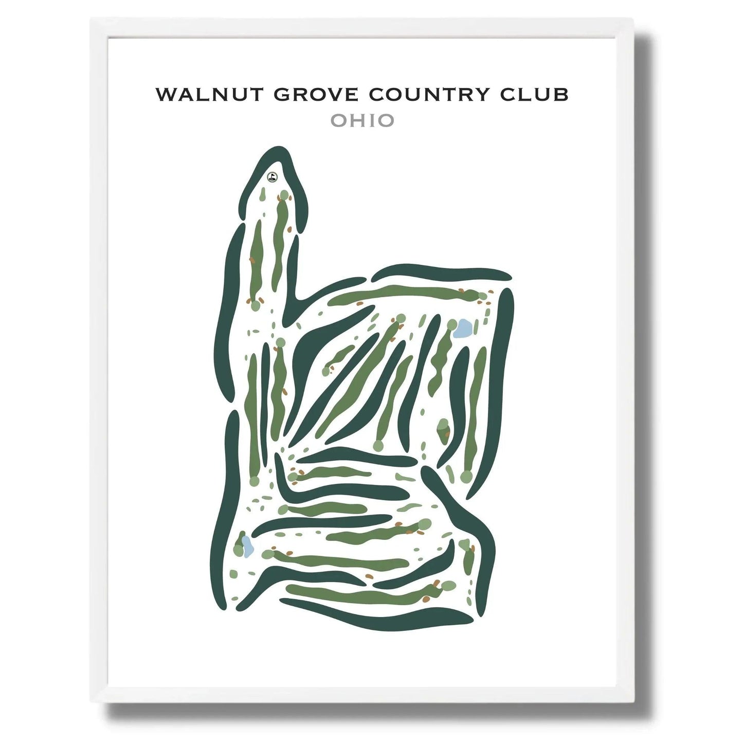Walnut Grove Country Club, Ohio - Printed Golf Courses