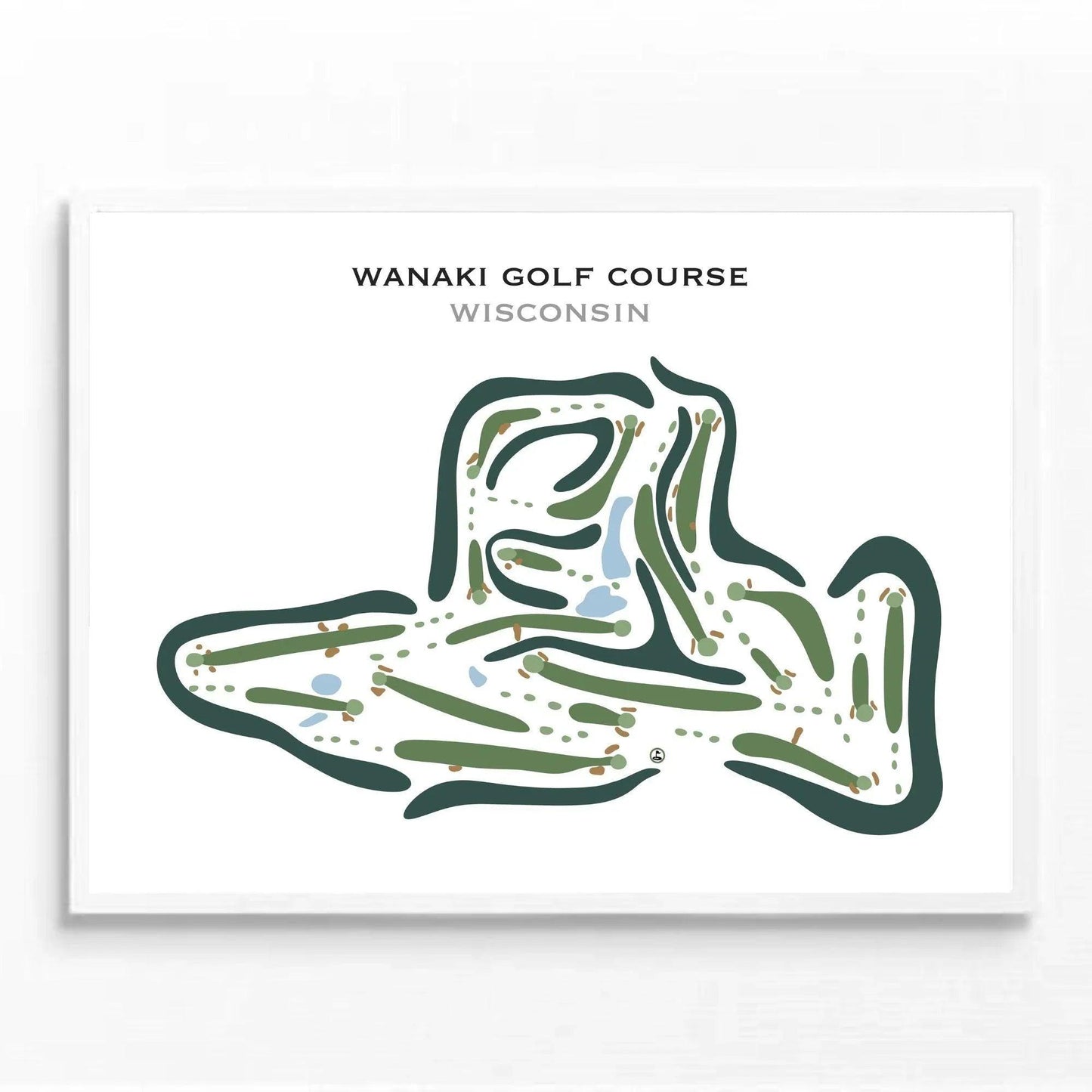 Wanaki Golf Course, Wisconsin - Printed Golf Courses