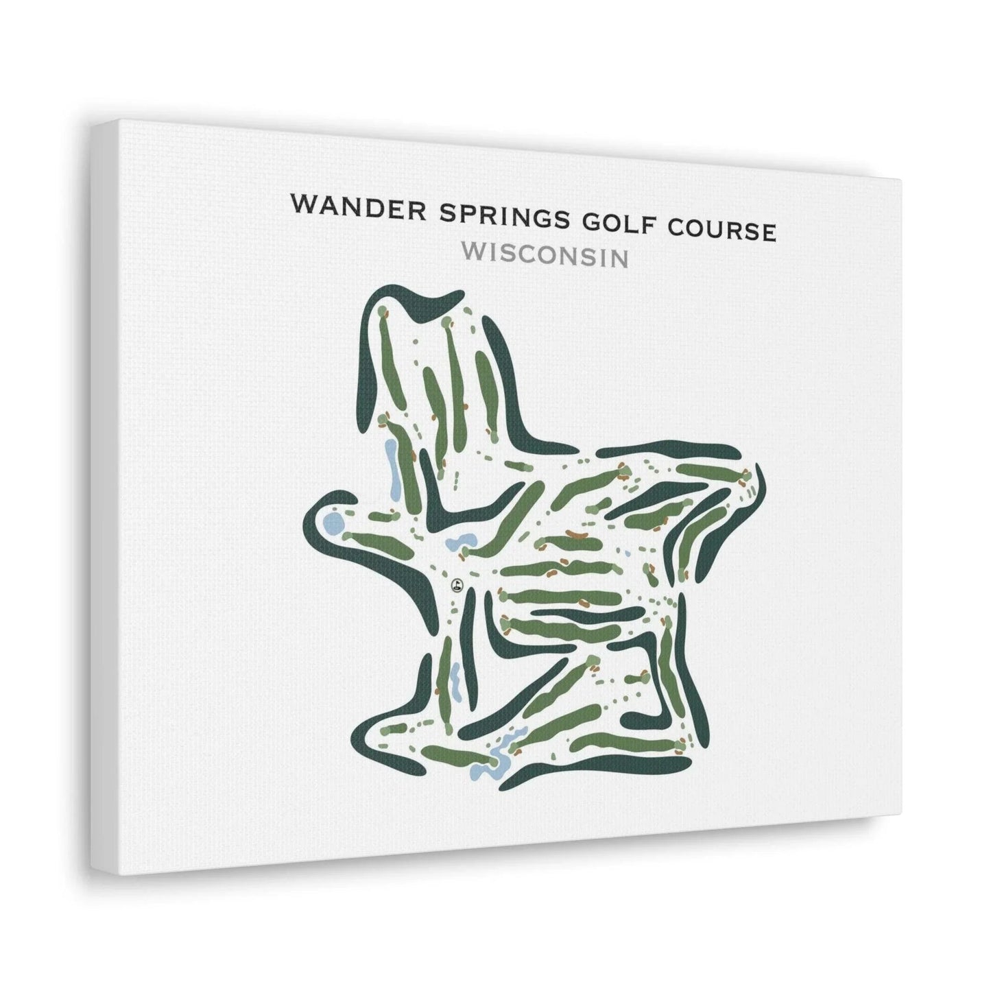 Wander Springs Golf Course, Wisconsin - Printed Golf Course