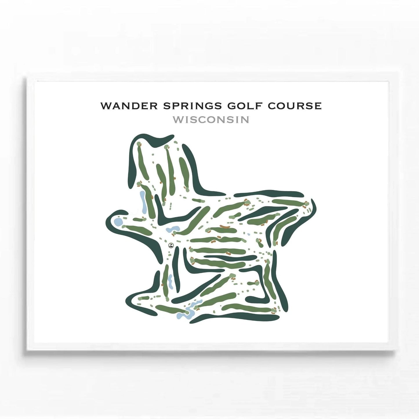 Wander Springs Golf Course, Wisconsin - Printed Golf Course