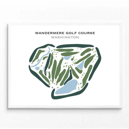 Wandermere Golf Course, Washington - Printed Golf Courses