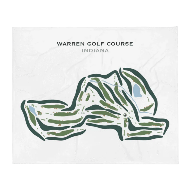 Warren Golf Course, Indiana - Printed Golf Courses